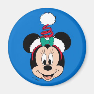 Aimant Minnie Mouse Casquette de Noël mignon
