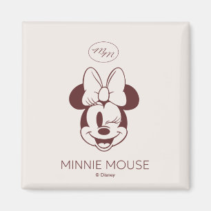 Aimant Minnie Mouse Graphique Minimaliste Élégant