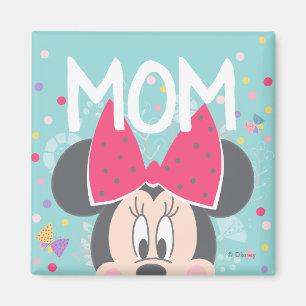 Aimant Minnie Mouse qui regarde - Bonne fête des Mères