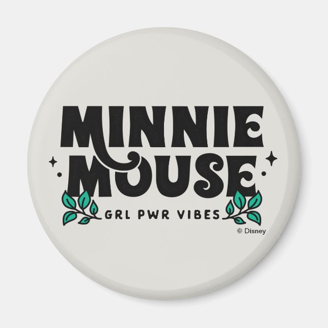 Aimant Minnie Mouse | Vibes d'alimentation GRL (Devant)