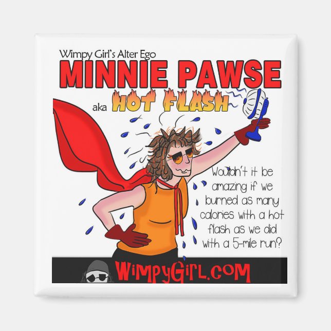 Aimant Minnie Pawse - Journée mondiale de la ménopause (Devant)