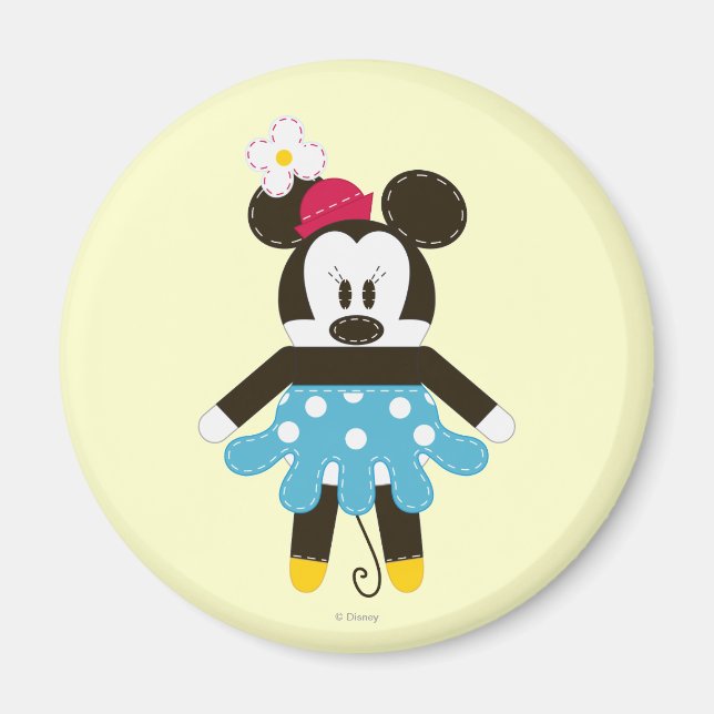 Aimant Minnie Pook-a-Looz | Robe bleue (Devant)
