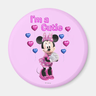 Aimant Minnie Rose Mignonne avec des cœurs
