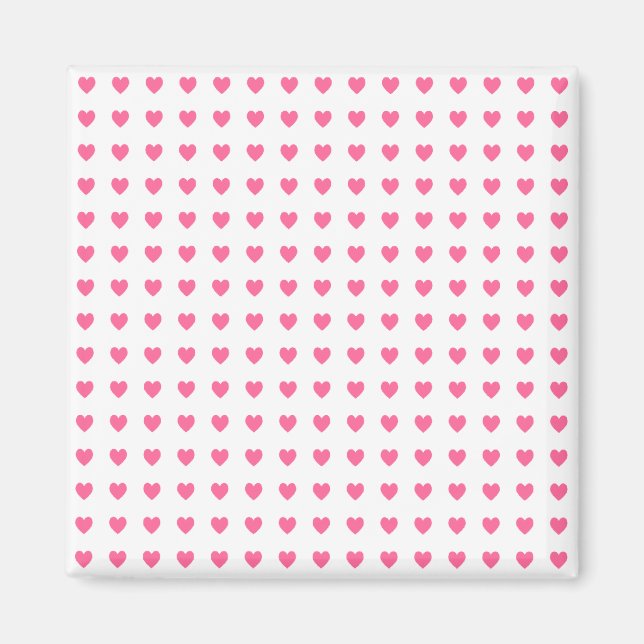 Aimant Minuscule Coeur rose (Devant)