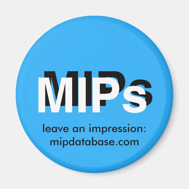 Aimant mipdatabase.com logo magnétique (Devant)