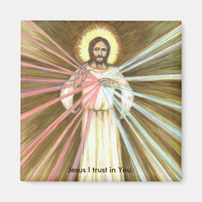 Aimant Miséricorde divine-Jésus Je fais confiance à l'aim (Devant)