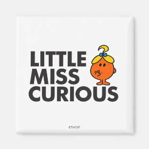 Aimant Miss Curious   Black Lettering