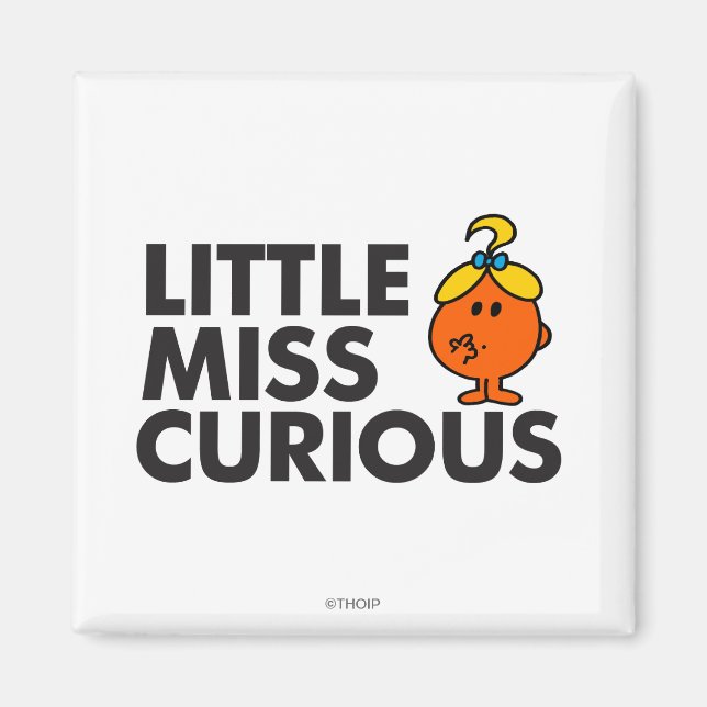 Aimant Miss Curious | Black Lettering (Devant)