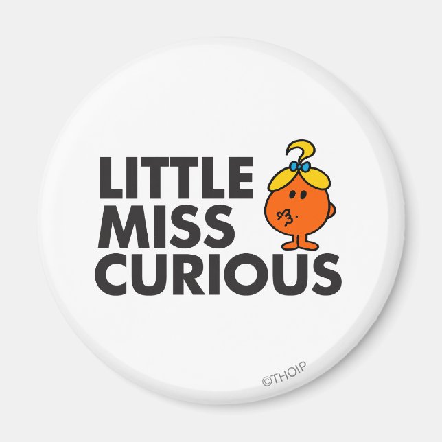 Aimant Miss Curious | Black Lettering (Devant)