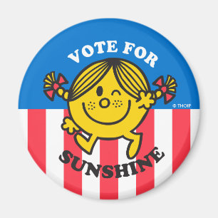 Aimant Miss Sunshine "Votez pour Sunshine"