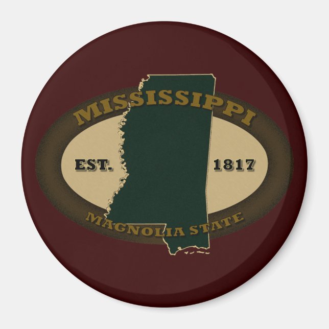 Aimant Mississippi Est. 1817 (Devant)