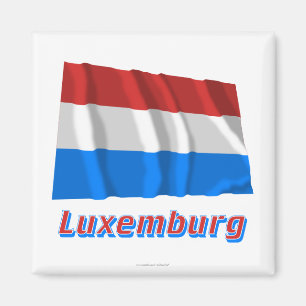 Aimant MIT Namen du luxembourgeois Fliegende Flagge