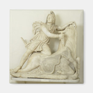 Aimant Mithras Sacrificing the Bull, relief de marbre, ro