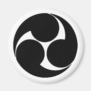 Aimant Mitsudomoe de Hidari, Japon