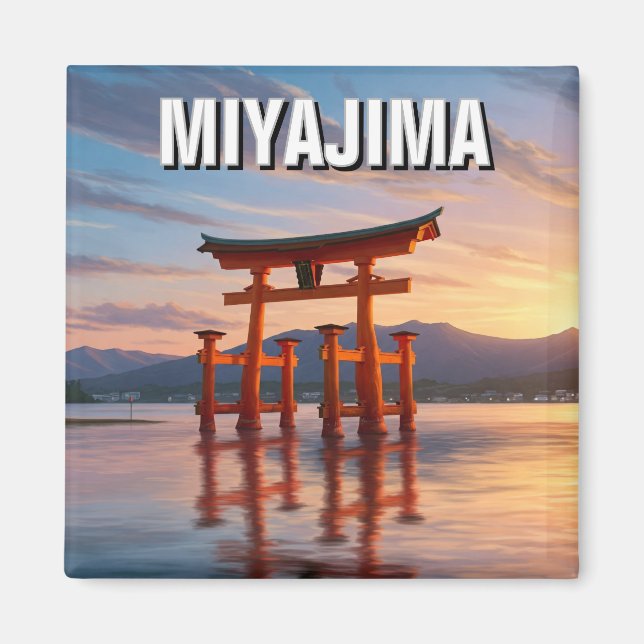 Aimant Miyajima Flottant Torii Itsukushima Sanctuaire Voy (Devant)