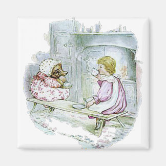 Aimant Mme Tiggy-Winkle a fait à Lucie une tasse de thé