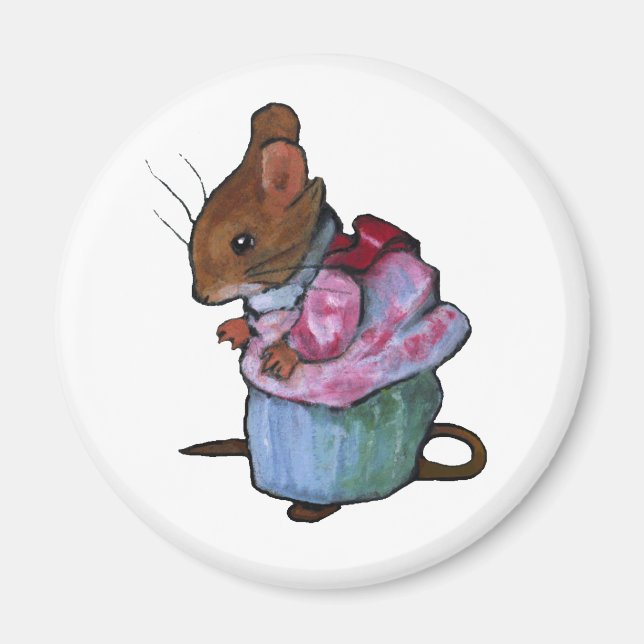 Aimant Mme Tittlemouse, Après Beatrix Potter : Huile Past (Devant)