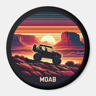 Aimant Moab Utah UTV Sunset Red Rocks