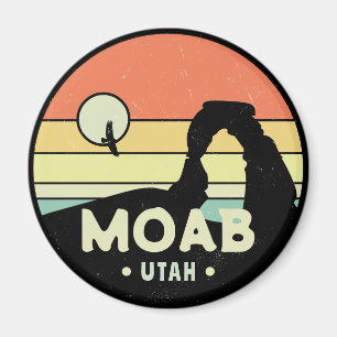 Aimant Moab Utah Vintage Desert Sunset Retro Souvenir 60s