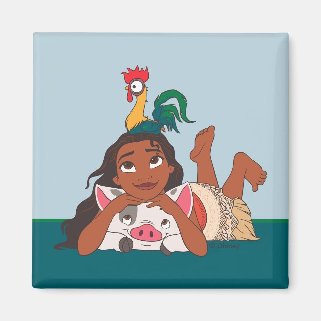 Aimant Moana de Disney | Moana & Friends (Devant)
