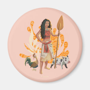 Aimant Moana Live Action Wayfinder Pua Heihei Graphique