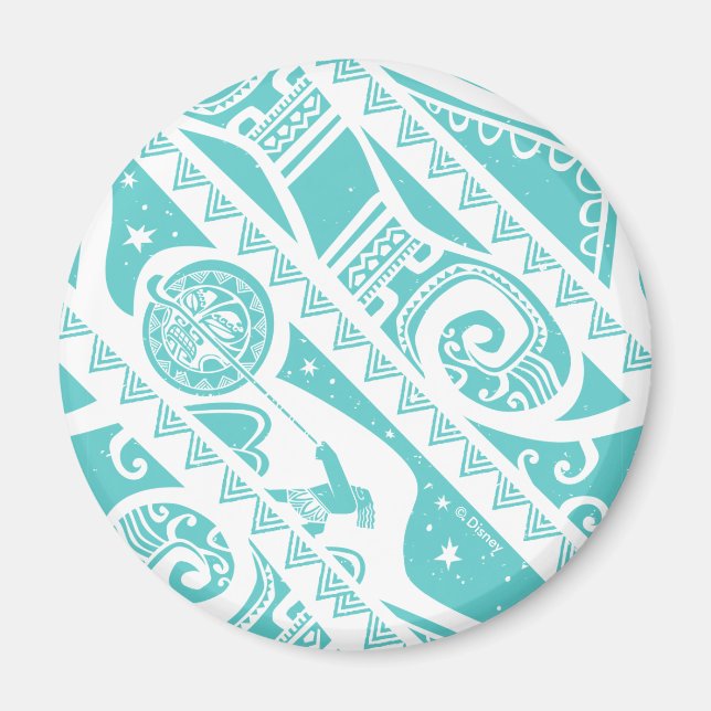 Aimant Moana | MOTIF TURQUOISE (Devant)