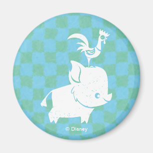 Aimant Moana   Pua & Heihei - Silhouette