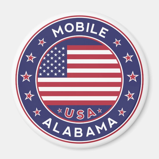 Aimant Mobile, Alabama (Devant)
