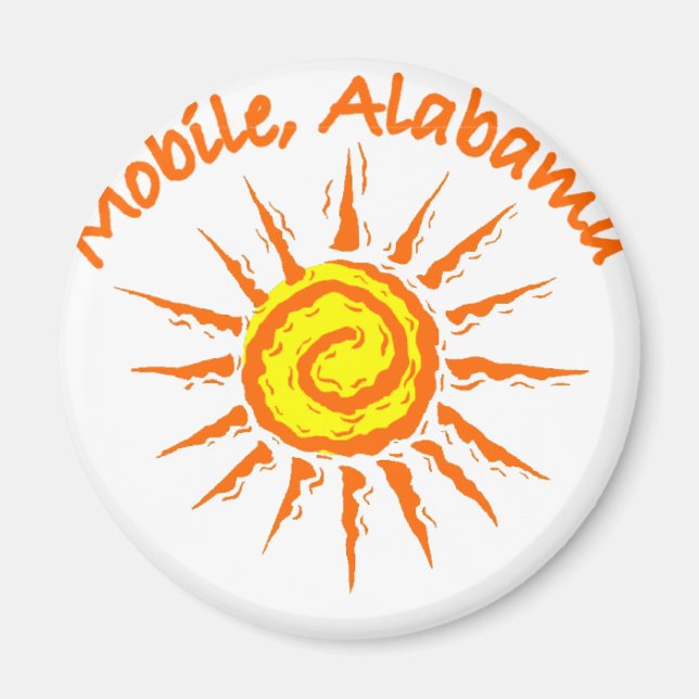 Aimant Mobile, Alabama (Devant)