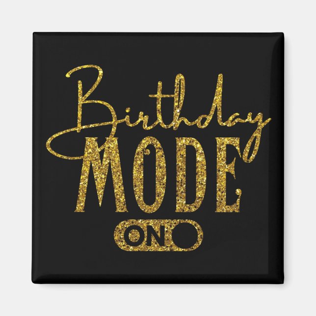 Aimant Mode Anniversaire activé | Anniversaire (Devant)