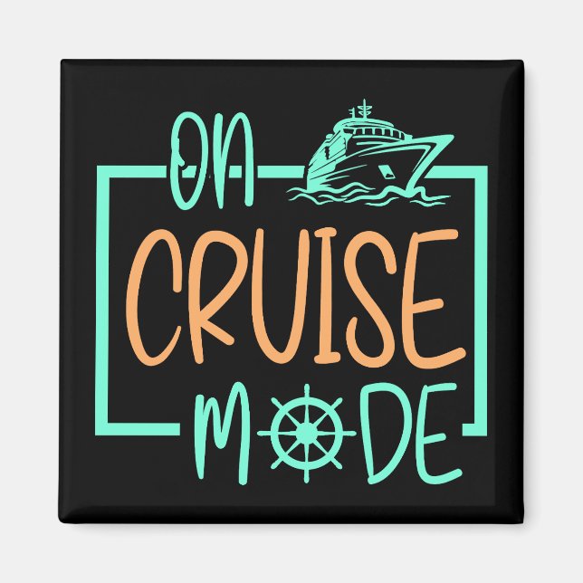 Aimant Mode Croisière Bateau De Croisière Sur Les Voyages (Devant)