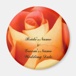 Aimant Modèle d'aimant de cadeau de mariage Rose Péché
