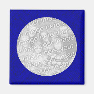 Aimant Modèle d'aimant photo bleu