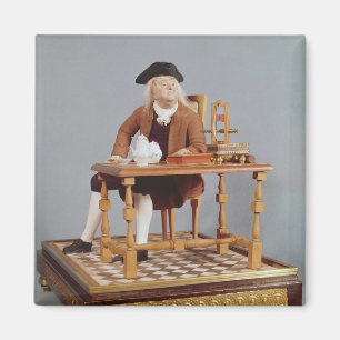 Aimant Modèle de Benjamin Franklin à sa table