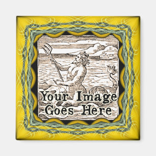 Aimant Modèle de cadre d'Imaginaire jaune
