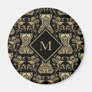 Aimant Modèle de Damas de corse florale