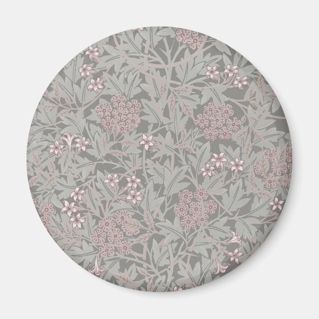 Aimant Modèle de fleur de jasmin de William Morris (Devant)