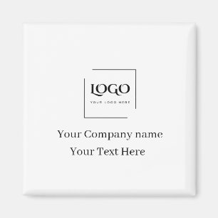 Aimant Modèle de logo personnalisé élégant