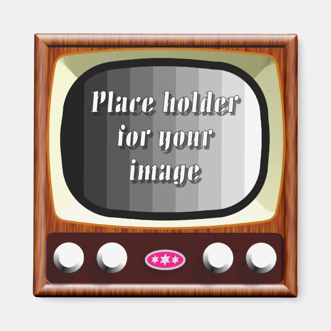 Aimant Modèle de télévision les années 50 (Devant)