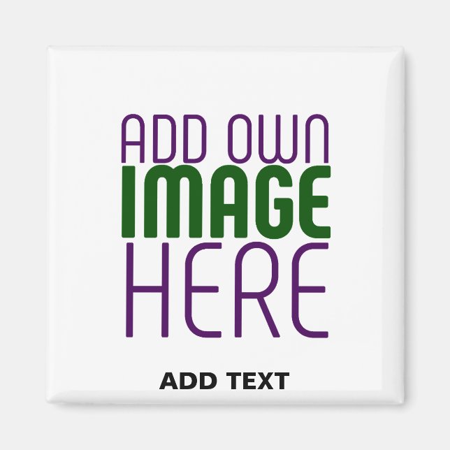 AIMANT MODÈLE DE TEXTE D'IMAGE BLANCHE SIMPLE MODERNE (Devant)