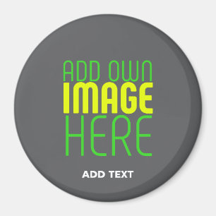 AIMANT MODELE DE TEXTE D'IMAGE GRIS SIMPLE ÉDITABLE MODER