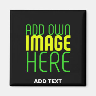 AIMANT MODÈLE DE TEXTE D'IMAGE NOIRE SIMPLE ET MODERNE