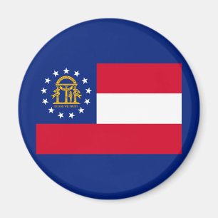 Aimant Modèle du drapeau de l'État de Géorgie
