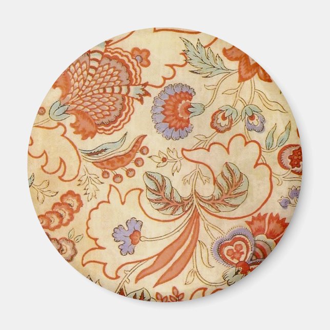 Aimant Modèle floral antique de Chintz Paisley (Devant)
