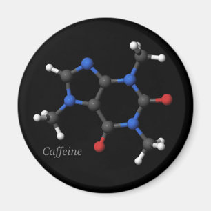 Aimant Modèle moléculaire de caféine 3D