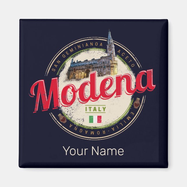 Aimant Modena Emilia Romagna Balsamique Italie Souvenir (Devant)