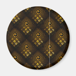 Aimant Moderne Bohème Élégant Motif Artistique Abstrait D