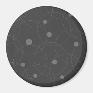 Aimant Moderne, simple, ludique, amusant motif de cercles