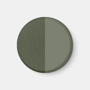 Aimant Moderne Vert Mousse Bi-Ton – Personnalisabl