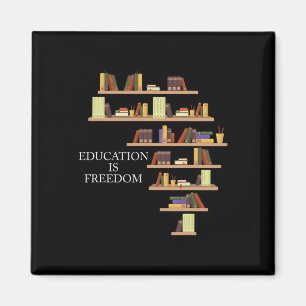 Aimant Mois de l'histoire des Noirs Éducation Est Liberté